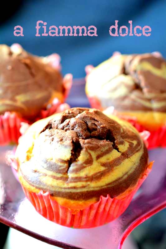 muffin vegan variegati al cacao